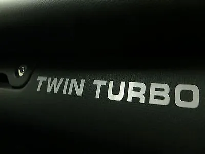 2pcs Dashboard Badge Decal Sticker *TWIN TURBO* • $9.61