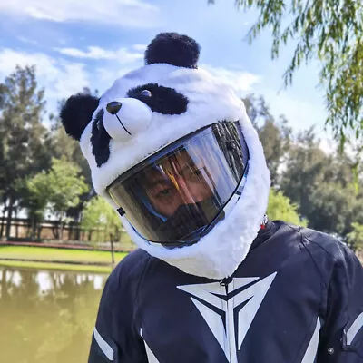 Motorcycle Helmet Cover Panda Funny Crazy Case For Modular Full Face Helmet • $26.99