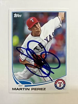 Martin Perez Signed 2013 Topps #US69 Autograph Card In Person M834 • $9.99