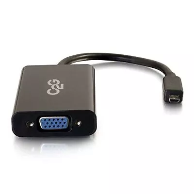 HDMI Cable Micro HDMI To VGA Stereo Audio Female Adapter Converter Black ... • $18.86