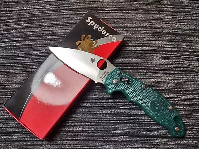 🔥Ultra Rare Spyderco Knifejoker Manix 2 C101PMGR2 20CV Mystic Green Exclusive • $279.99