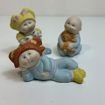 Vintage Cabbage Patch Kids Figurine Porcelain 1984 Lot Of 3 • $14.99