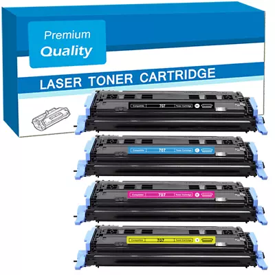 4 Toner Cartridge 707 Fits For Canon I-SENSYS LBP5000 LBP5100 LBP-5000 • £86.79
