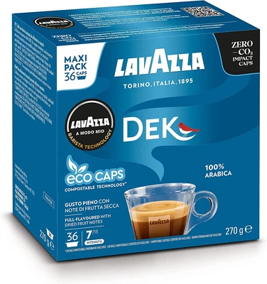 £12.49 • Buy Lavazza, A Modo Mio Dek Cremoso Coffee Capsules, Decaffeinated Coffee Pods Espr