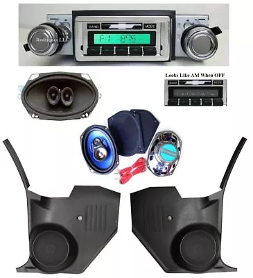 1970-1972 Chevelle Radio Kick Panels 6  X 9  + Dash Speakers 230 Stereo NO AC • $567