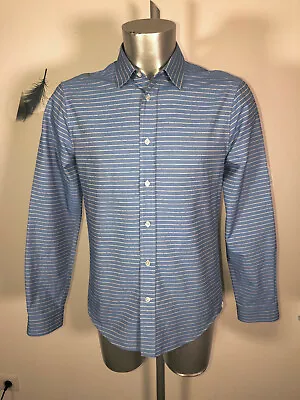 $264.22 • Buy Luxurious Shirt Striped Blue And Points Red Louis Vuitton Size M Like New