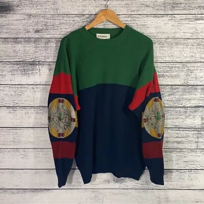 Vintage Iceberg Bugs Bunny 1993 Color Block 100% Wool Pullover Sweater • $190