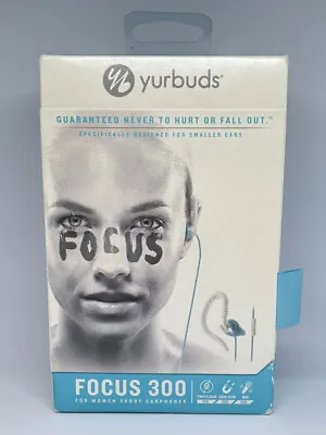 Brand New Yurbuds Focus 300 Sweat Proof Sport Earphones YBWNFOCU03ANWAM (Blue) • $24.75