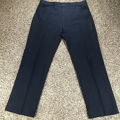 Vintage Levi’s Action Slacks Navy Blue Men’s Size 41x33 Talon Zip Wide Leg • $14.99