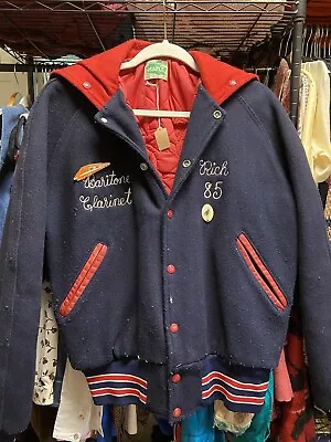 1985 Vintage Varsity Redland Marching Band Jacket With Pins Medium • $35