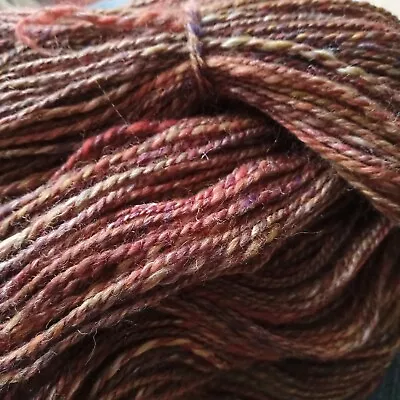 Handspun DK/Sport  Forest Teddy Bear  Soft Pure Merino Wool Yarn 100g/270yds • £15