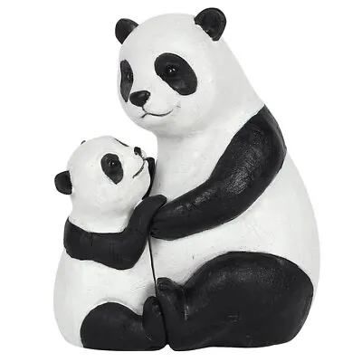 Mother & Baby Panda Ornament Charming Décor Accent For Nature Lovers • £17.09