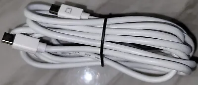 10FT 4K Mini DisplayPort Cable Male/Male MDP For PC MAC White Used • $1.95