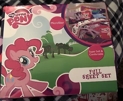 New Hasbro My Little Pony Full Sheet Set ~ 4 Piece Set Microfiber NEW! • $30