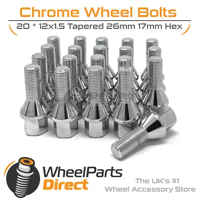 Wheel Bolts (20) For Mercedes E-Class E55 AMG [W210] 98-02 On Aftermarket Wheels • $19.72