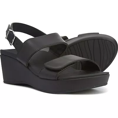 £46.63 • Buy New Women`s Vionic With Orthaheel Atlantic Lovell Wedge Sandals Leather