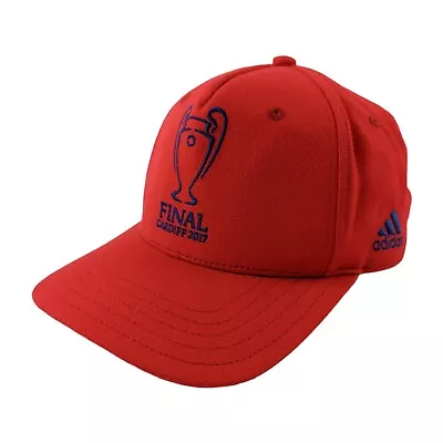 Cardiff City Official Red Baseball Cap UEFA Champions League Final 2017 One Size • £10