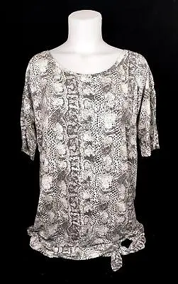 Women's T-Shirt Snake Print Cool Party Brand New Chainstore • £3.95