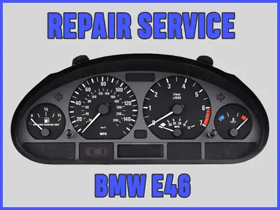 BMW E46 325 328 330 M3 2001-2006 Speedometer Cluster REPAIR SERVICE SAME DAY • $169.99