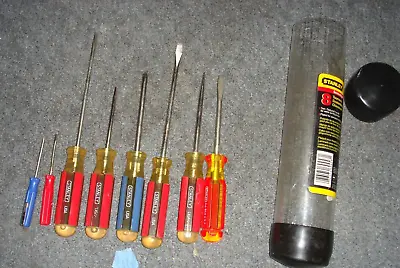 VINTAGE STANLEY USA SCREWDRIVER SET 8 PIECE Preowned. Variety! • $10