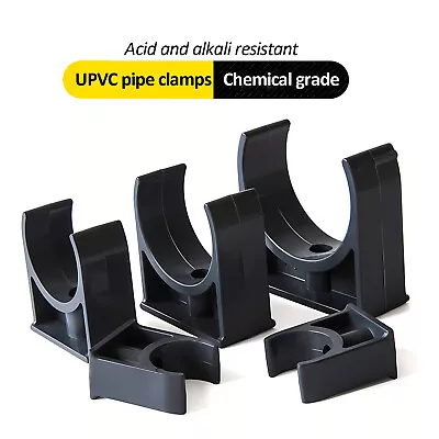 £3.47 • Buy Tube Clamps PVC Pipe Clips Open Pipe Clips 20mm-110mm Fixed Pipe Clamp Support