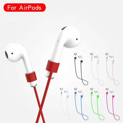 $2.05 • Buy Earphone Anti-lost Strap Cover Silicone Loop String Rope Cable For Apple AirPods
