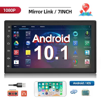 7 Inch Android 10.1 Car Stereo GPS Navi WiFi Double 2Din Car Radio Touch Screen • $36.88