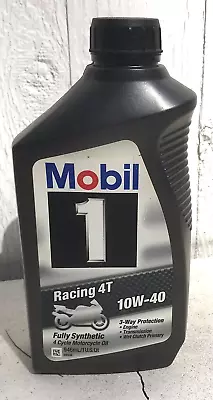 (7 PACK) Mobil 1 Racing 4T SAE 10W-40 Full Synthetic Motorcycle Engine Oil 1Qt • $99