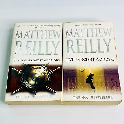 2x Matthew Reilly Books Bundle Lot Historical Fantasy Drama Paperback Book • $21