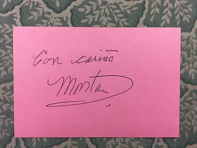 Movita Castaneda - MEXICAN CINEMA - Marlon Brando -Fort Apache -Autographed 1986 • $9.72