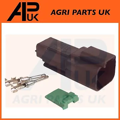 2 Pin Female Plug Work Light Wiring Harness Lamp Socket Connector For JCB • £3.90