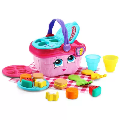 Shapes & Sharing Picnic Basket - Pink - Brand New & Sealed • £38.17