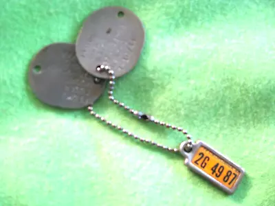 1947  Dav Keychain With Dog Tags • $21