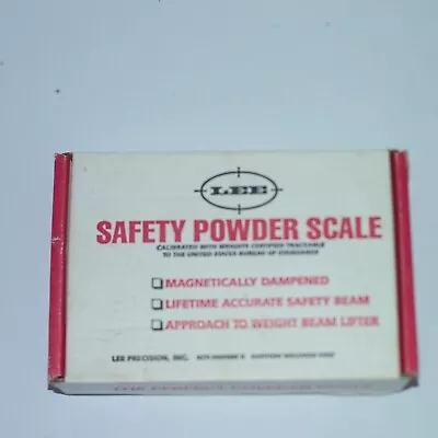 Vintage Lee Precision 90681 Safety Magnetic Powder Scale Red 100 Grain Capacity • $30.05