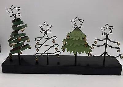 Christmas Tree Table Centerpiece Or  Rustic Accent Metal Modern Design • $18.99