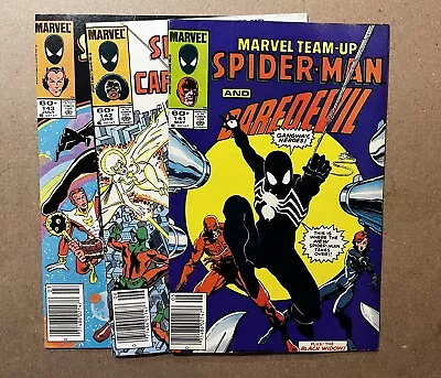 MARVEL TEAM-UP #141 142 143 SPIDERMAN/DAREDEVIL/CAPTAIN MARVEL Black Costume • $74.75