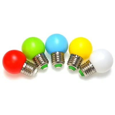 Mini LED Bulb Mood Lighting 1W G45 E27 Color Bulbs  10pcs • $11