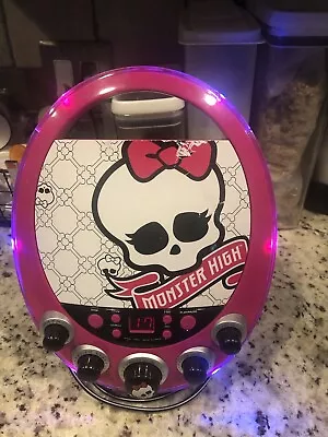 2011 Monster High CD Player/karaoke Machine Lights Up Tested NO MICROPHONE • $7