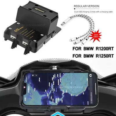 USB Wireless Charger Navigation Phone Bracket GPS Mounts FOR BMW R1200RT R1250RT • $56.99