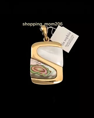 Lia Sophia “Water World  Genuine Abalone & Mother Of Pearl Slide Pendant RV$38 • $17.99