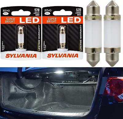 Sylvania ZEVO LED Light 578 White 6000K Two Bulbs Trunk Cargo Replacement Lamp • $22