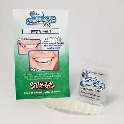 INSTANT SMILE TEETH REPLACEMENT KIT Easy Temporary Tooth Fix BRIGHT WHITE COLOR • $15.88