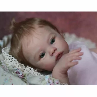 19'' Cute Reborn Baby Doll Girl Body Vinyl Newborn Baby Dolls Lifelike Xmas Gift • £46.90