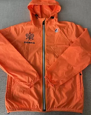 K-Way Le Vrai 3.0 Claude Kid’s Windbreaker Rain Jacket In Orange- New - Size S • $35