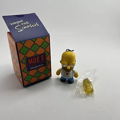 Homer I Heart Love Beer Simpsons Moe's Tavern Kidrobot 3  Vinyl Art Figure 3/24 • $20