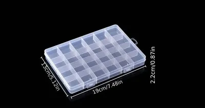 24 Compartment Small Organizer Storage Plastic Box Craft Nail  Fuse Beads (N0001 • £3.25