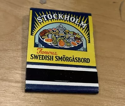 Matchpack  Maryland Match Co Stockholm Famous Swedish Smorgasbord • $11.99