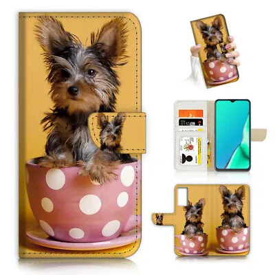 $13.99 • Buy ( For Oppo A57 / A57S ) Wallet Flip Case Cover AJ23933 Cute Dog