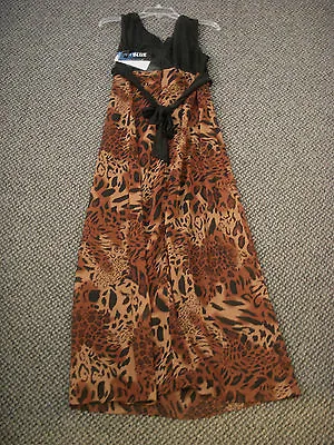 Eva Blue Womens Brown/black Dress Gown Size 10 Nwt • $9.99