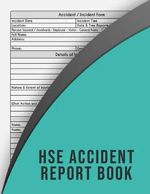 HSE Accident Report Book Accident & Incident Log Book | Perfect For Construct... • £9.35